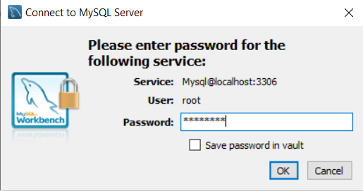 MySQL Workbench User authentication